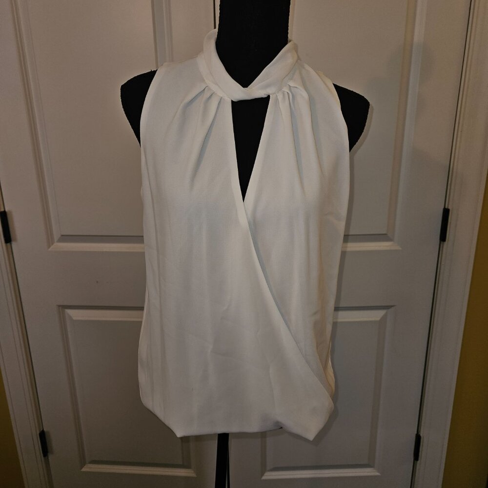 White Sleeveless Blouse